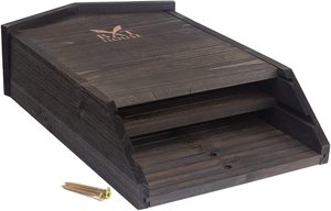 Nichoir à chauves-souris en bois artisanal pour <span class=keywords><strong>l</strong></span>'extérieur - Grand abri à chauves-souris à double compartiment, facile à installer pour les chauves-souris - Product Image 4