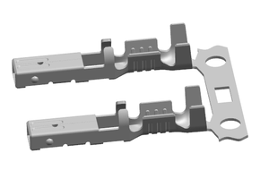 VersaBlade Multi-Module <strong>2-2</strong> Hybrid Receptacle Housing with Mounting Ears 4 Circuits Natural 35180 Crimp Style Connector - Product Image 5