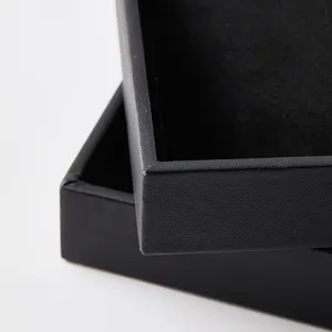 Wholesale Black Luxury Rings Bracelets Jewelry Props Necklace Display Storage Organizer Display Box Velvet Jewelry Trays