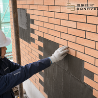 Revêtement mural en pierre flexible ultra-mince, type brique fendue, terracotta pêche cuit au four, pour revêtement de façade extérieur et intérieur, OEM