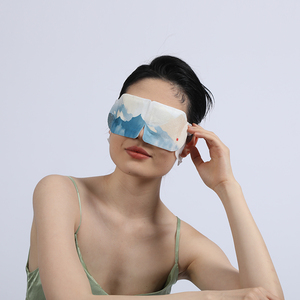 Suministro OEM de mascarilla calefactora para los ojos, mascarilla de algodón con Artemisa, ingredientes herbales de vitamina C para arrugas de ojos hinchados secos