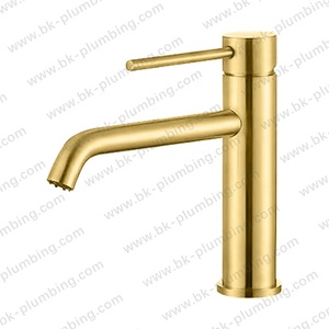 Grifo De Lavabo Monomando Redondo Negro Mate Con Cano <span class=keywords><strong>Curvo</strong></span> Mezclador Agua Fria Y Caliente De Laton - Product Image 1