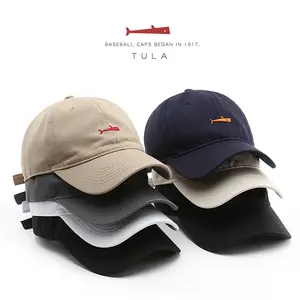 Dropshopping定制最新设计刺绣标志6面板棒球帽棉可调时尚棒球运动帽