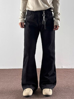 Jean en denim pour homme à coutures apparentes, coupe ample, Forth Supplier