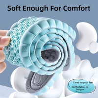 Semelles intérieures de chaussures unisexes en coton respirant épaissi haute résistance + coussin anti-fatigue D01, absorption des chocs pour le sport