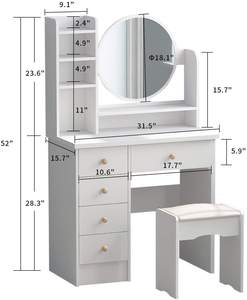 <span class=keywords><strong>Tocador</strong></span> de Estilo Nórdico al por Mayor 2022, Muebles de Dormitorio, <span class=keywords><strong>Tocador</strong></span> <span class=keywords><strong>Sencillo</strong></span> de Lujo junto a la Cama - Product Image 2