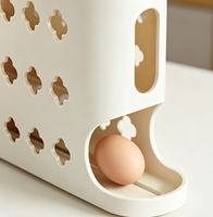 Boîte de rangement pour œufs roulants, distributeur automatique d'œufs incliné multi-niveaux pour cuisine, plateau à œufs pour porte latérale de réfrigérateur