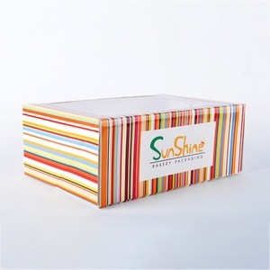 Rainbow One-Piece <b>Folding</b> Paper <b>Box</b> for Cakes Premium Material for Display and <b>Storage</b> Cake <b>Box</b> - Product Image 5