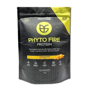 Custom Metallic Foil Plastic Stand up <b>Pouch</b> Whey Protein Powder Packaging Bag - Product Image 1