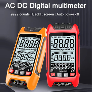Multimètre numérique à mesure automatique TRMS 600V AC/DC avec alerte, testeur de tension, ampèremètre, ohmmètre, voltmètre, capacimètre, fréquencemètre et testeur de diodes - Product Image 2