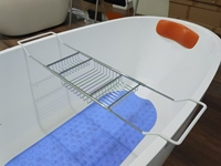304 SUS Badkuipbakje, badkuipcaddy, badkuipplank: een essentiële accessoire om uw telefoon, fruit en wijn vast te houden tijdens het baden.