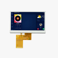 Layar LCD TFT 4,3 Inci Resolusi 480x272 Antarmuka RGB Luminansi Tinggi 1300 Nit Modul LCD IC Penggerak ST7282A
