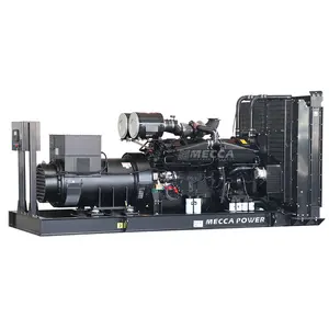 مولد ديزل صامت 1200kw 1500kva يعمل بمحرك Cummins/ميتسوبيشي/بودوين/ويكي/MTU