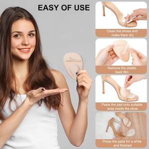 Женские удобные подушки на высоком каблуке, Нескользящие подушки для ног с гелевой опорой для обуви, для облегчения боли в нейроме - Product Image 4