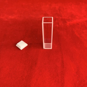 Estándar de laboratorio Q104 Cubetas cuadradas resistentes a ácidos y álcalis con tapa de celda de cuarzo Espectrofotómetro Cubeta de cuarzo - Product Image 5