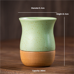 Taza clásica de cerámica gruesa de estilo retro Tazas de cerámica hechas a mano con textura nostálgica - Product Image 3