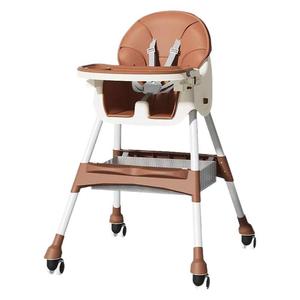 Baby High Chair Childrens Dining Chair Height Adjustable Folding Portable Seat For Home Use 0-12 Months Plastic Material - Product Image 5