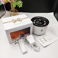 Diffuseur d'arômes volcanique intelligent portable 300 ml avec télécommande, humidificateur ultrasonique électrique à effet flamme