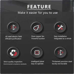 <span class=keywords><strong>Venta</strong></span> directa <span class=keywords><strong>de</strong></span> fábrica 220V olor y humo <span class=keywords><strong>de</strong></span> acero inoxidable, filtro <span class=keywords><strong>de</strong></span> gas campana extractora <span class=keywords><strong>de</strong></span> escape comercial <span class=keywords><strong>para</strong></span> cantina <span class=keywords><strong>de</strong></span> fábrica - Product Image 4