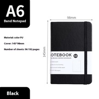 A6 Simple Ins Cahier Personnalisable Courroie de Couverture en Cuir A4 Imprimé Doublé Journal Étudiant Étude Examen Préparation Cadeau En Gros