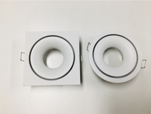 Cadre de projecteur en alliage d'aluminium rond carré, blanc, encastré, <span class=keywords><strong>GU10</strong></span> GU5.3 COB, plafonnier, <span class=keywords><strong>spot</strong></span>, downlight - Product Image 4