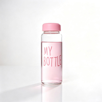 Bouteille d'eau portable en verre transparent, avec couvercle à vis de qualité alimentaire, réutilisable pour jus et boissons, personnalisable avec logo, vente en gros - Offre Spéciale