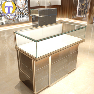 Porte coulissante en verre de cadre en aluminium de fantaisie pour la <span class=keywords><strong>vitrine</strong></span> de <span class=keywords><strong>magasin</strong></span> de bijoux meubles élégants de bijoux pour le <span class=keywords><strong>but</strong></span> d'affichage - Product Image 4