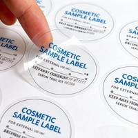 Promosyon DJ LABEL DJ-1 Çevre Dostu PET Dayanıklı Parlak Holografik Yağa Dayanıklı Kalıcı Su Geçirmez Isıya Dayanıklı Sıcak Baskı
