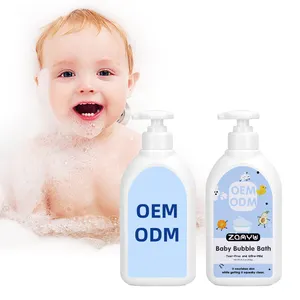 OEM ODM 500ml Produits de soins de la peau pour bébé personnalisés Bain moussant pour bébé bio Nettoyant corporel hydratant à l'extrait d'aloès