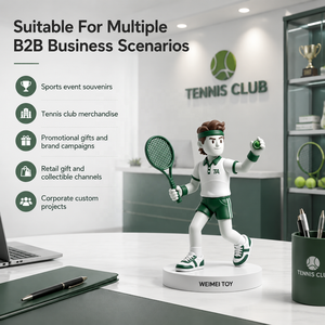 WEIMEI TOY Fabricants <span class=keywords><strong>de</strong></span> poupées personnalisées, conception <span class=keywords><strong>de</strong></span> jouets en vinyle PVC sur le thème du tennis, fabrication <span class=keywords><strong>de</strong></span> jouets en vinyle personnalisés, jouet sur le thème du sport pour événement <span class=keywords><strong>de</strong></span> club - Product Image 5