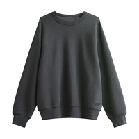 Sudaderas de Cuello Redondo Extra Grandes para Hombre, Lisas, de Mezcla de Algodón y Poliéster, para Imprimir Logotipos, Venta al Por Mayor