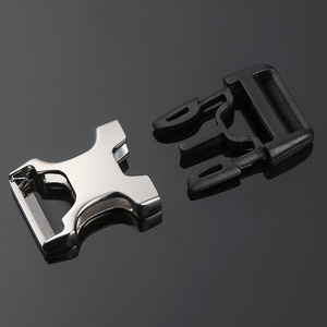 Hebilla de Liberación Lateral de 20 mm, Aleación Plateada, Accesorios Duraderos para Bolsos - Product Image 1