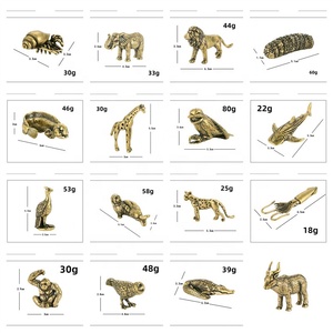 कास्ट पीतल गहने पशु मूर्तियों सजावटी मूर्तियों तांबा कुत्तों घोड़ों भेड़ - Product Image 5