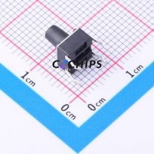 TSD001A08010A Tactile Switch Through hole Component (THT)-4P,6x6mm Switch Round Button 1N Through Hole 6mm - Product Image 2