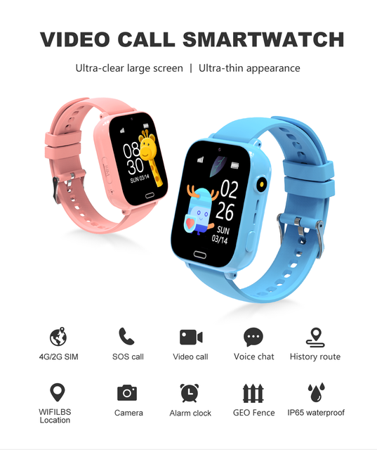 Fashion Smartwatch for Men & Women: IP65 Waterproof, GPS