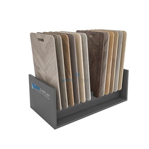 Factory direct sales stone sample display box display rack shelving floor standing metal tile display floor tile sample board