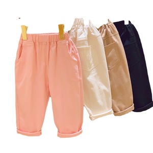 Hhkids Children's Carrot Pants Cotton Loose Fit Long Pants For Girls Summer Casual Wear - Product Image 5