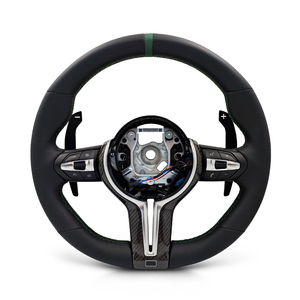 พวงมาลัยคาร์บอนไฟเบอร์สีเขียว รุ่น M Sport สำหรับ BMW F01 F07 F10 F15 F16 F20 F21 F22 F25 F26 F30 F32 F33 F36 M3 F80 - Product Image 1