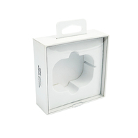 Boîte d'emballage en PVC transparent personnalisable avec matériaux recyclés pour écouteurs - Impression UV personnalisée et options de logo