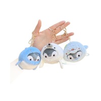 Pendentif en peluche Ours Pingouin de la série Marine Japonaise, avec rembourrage en coton PP super doux, design anti-stress