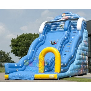 Công Viên Giải Trí Ngoài Trời Inflatable Big Slide Trượt Nước Cho Inflatable Aqua Park <span class=keywords><strong>Games</strong></span> - Product Image 1