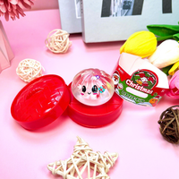 Nouveau style, jouets à presser en forme de petits pains vapeur à expression mignonne de dessin animé, vente en gros, cadeaux de Noël pour enfants, jouets en caoutchouc souple 3D