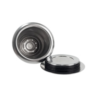 IKITCHEN Nouveau produit 2022 Capsules de café réutilisables compatibles avec les filtres à café rechargeables Capsules de café en acier inoxydable réutilisables