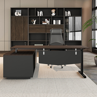 Bureau de direction en forme de L de conception moderne haut de gamme, bureau de direction ajustable en forme de L, bureaux de luxe pour le bureau, fournisseur OEM ODM