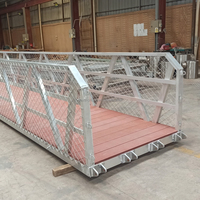 Plateforme flottante WPC pour bateaux et yachts, quai flottant et socle aquatique, ponton flottant en forme de cube pour bateaux