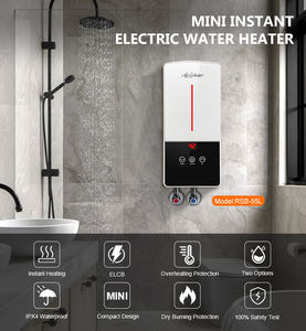 Chauffe-eau électrique à économie d'énergie 220V 5500W, commande tactile, étanche IPX4, écran LED, fonctions intelligentes, montage mural, prise US - Product Image 2