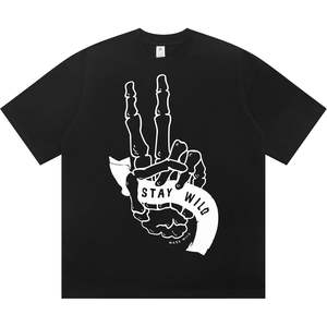 Camiseta Gráfica Personalizada para Hombre, Manga Corta, Cuello Redondo, Estilo Urbano, Informal, con Estampado, 100% Algodón Jersey, Transpirable - Product Image 6