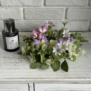 Corona de Velas de Pascua de Alta Calidad al por Mayor de Fábrica, Hecha a Mano con Flores Artificiales de Margarita y Flores Silvestres - Product Image 4