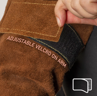 Manches de protection pour soudeurs YEESTECH en cuir, coton et Kevlar, résistantes à la chaleur et aux flammes, pour hommes et femmes