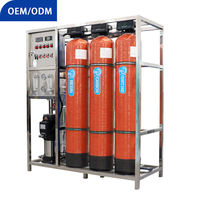 Système de purification d'eau par osmose inverse FRP 500 LPH personnalisé pour puits souterrains, adoucisseur d'eau 500 LPH pour l'eau potable